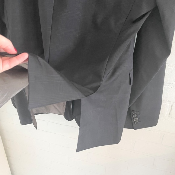 Hugo Boss Men’s Blazer Single Breast Formal Business casual Academia plaid 46R - Picture 6 of 16
